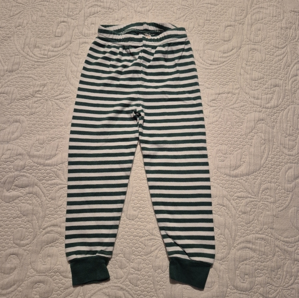 Gymboree boys size 2T Outlet white and green striped pajama pants